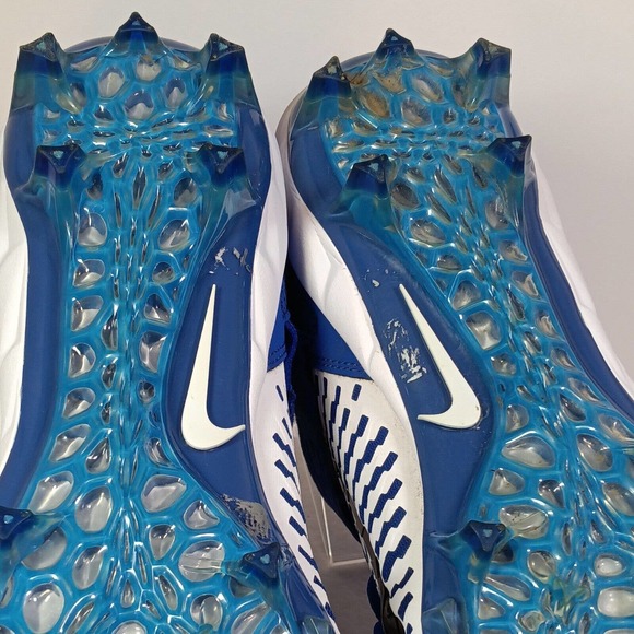 Nike Alpha Menace Pro 2 Mid Shoes Men's 12 Blue Football Cleats AQ3209-108 - Picture 12 of 12